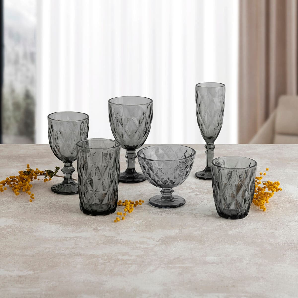 Wineglass Quid Maia Blue Glass 235 ml (6 Units)