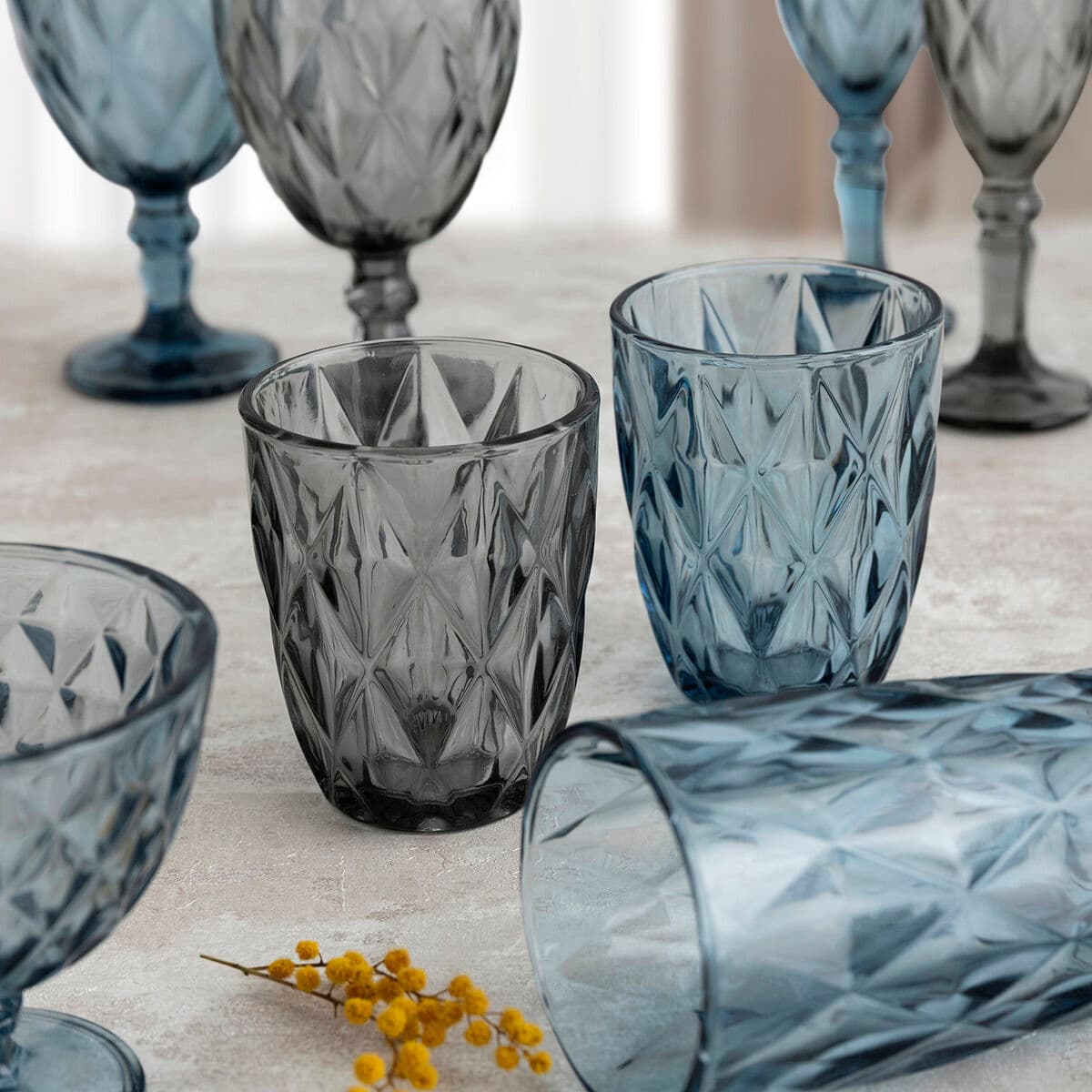 Wineglass Quid Maia Blue Glass 235 ml (6 Units)