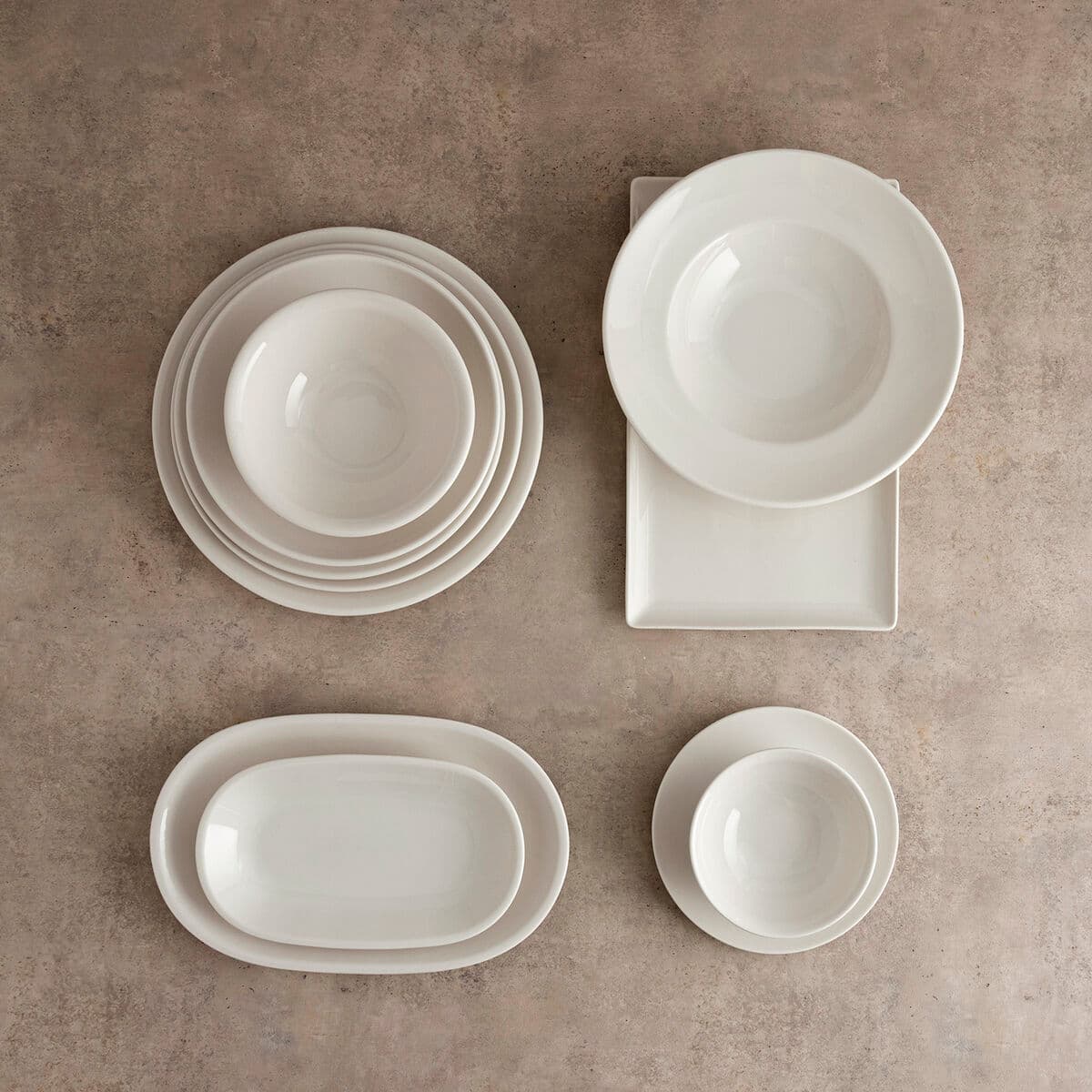 Plate Bidasoa Serenity Hydrozero White Ceramic Ø 13 cm Coffee (6 Units)