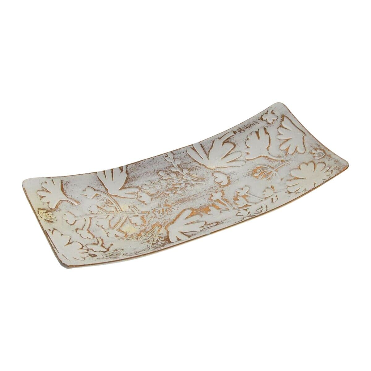 Centerpiece Versa Brown MDF Wood 16 x 4,5 x 38,5 cm Flowers