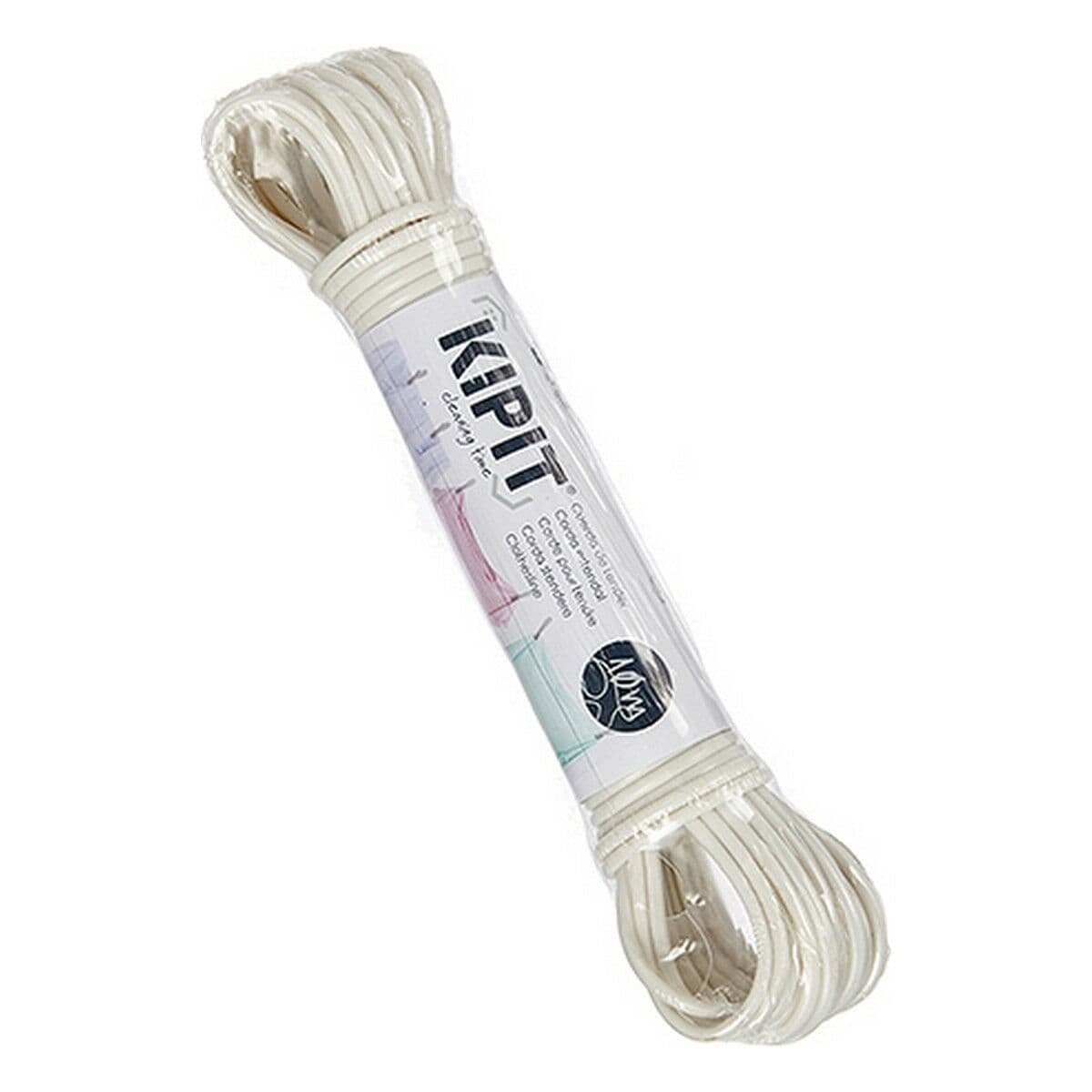 Washing Line Kipit White PVC 10 m 18 x 3 x 4 cm (12 Units)