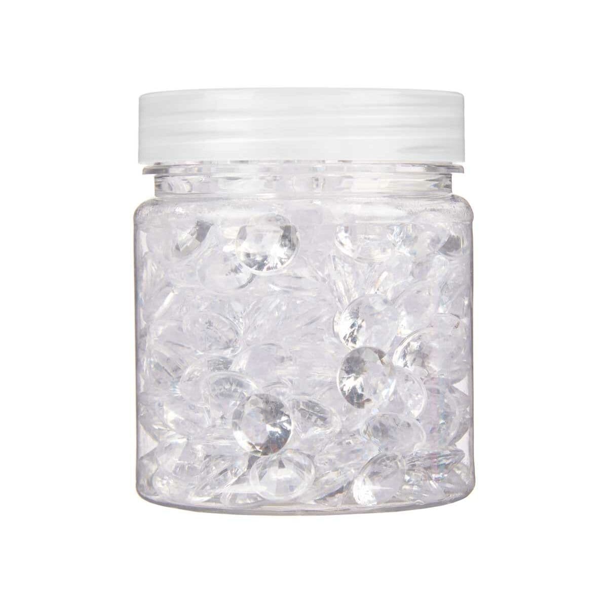 Decorative Stones Gift Decor Transparent Plastic 6,5 x 8 x 6,5 cm Diamond 150 g (16 Units)