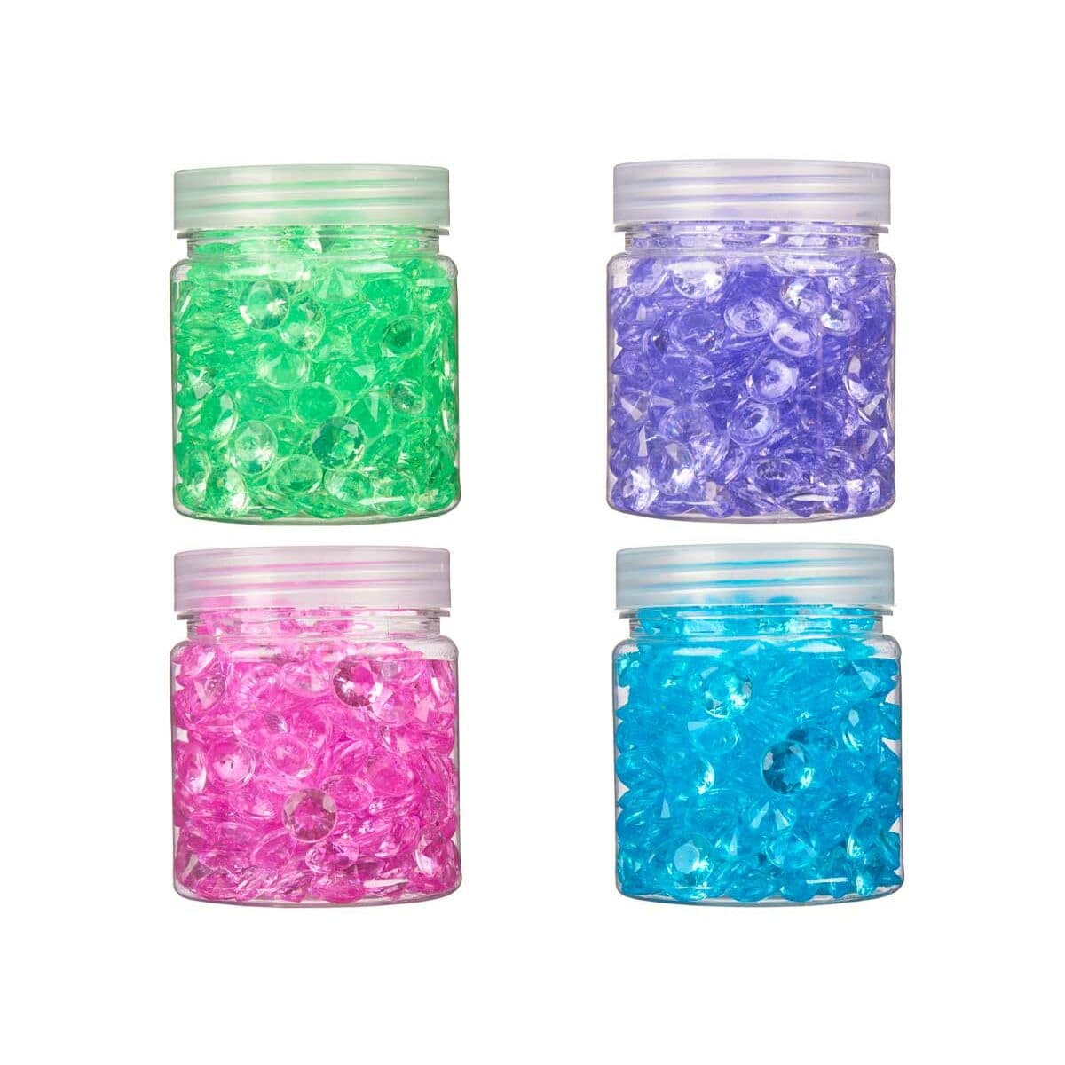 Decorative Stones Gift Decor Plastic 6,5 x 8 x 6,5 cm Diamond 150 g (16 Units)