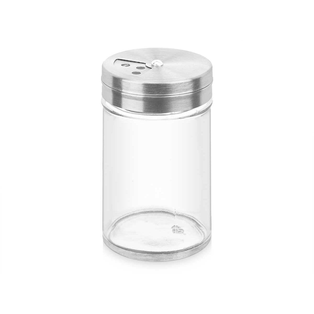 Spice Rack Vivalto 5 x 8,5 x 5 cm Transparent Silver (12 Units)