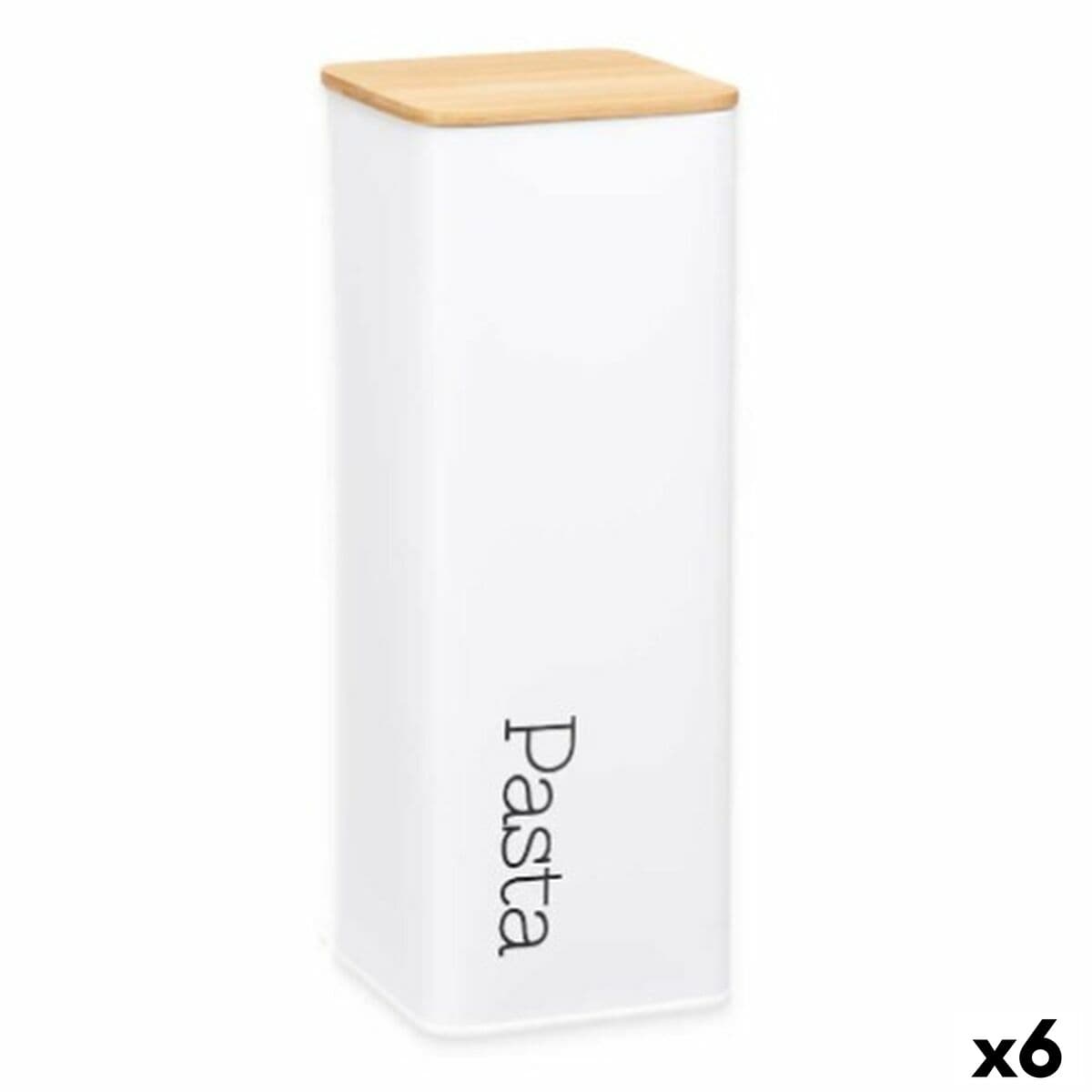 Tin Kinvara White Metal 8 x 26,5 x 8 cm Paste (6 Units)