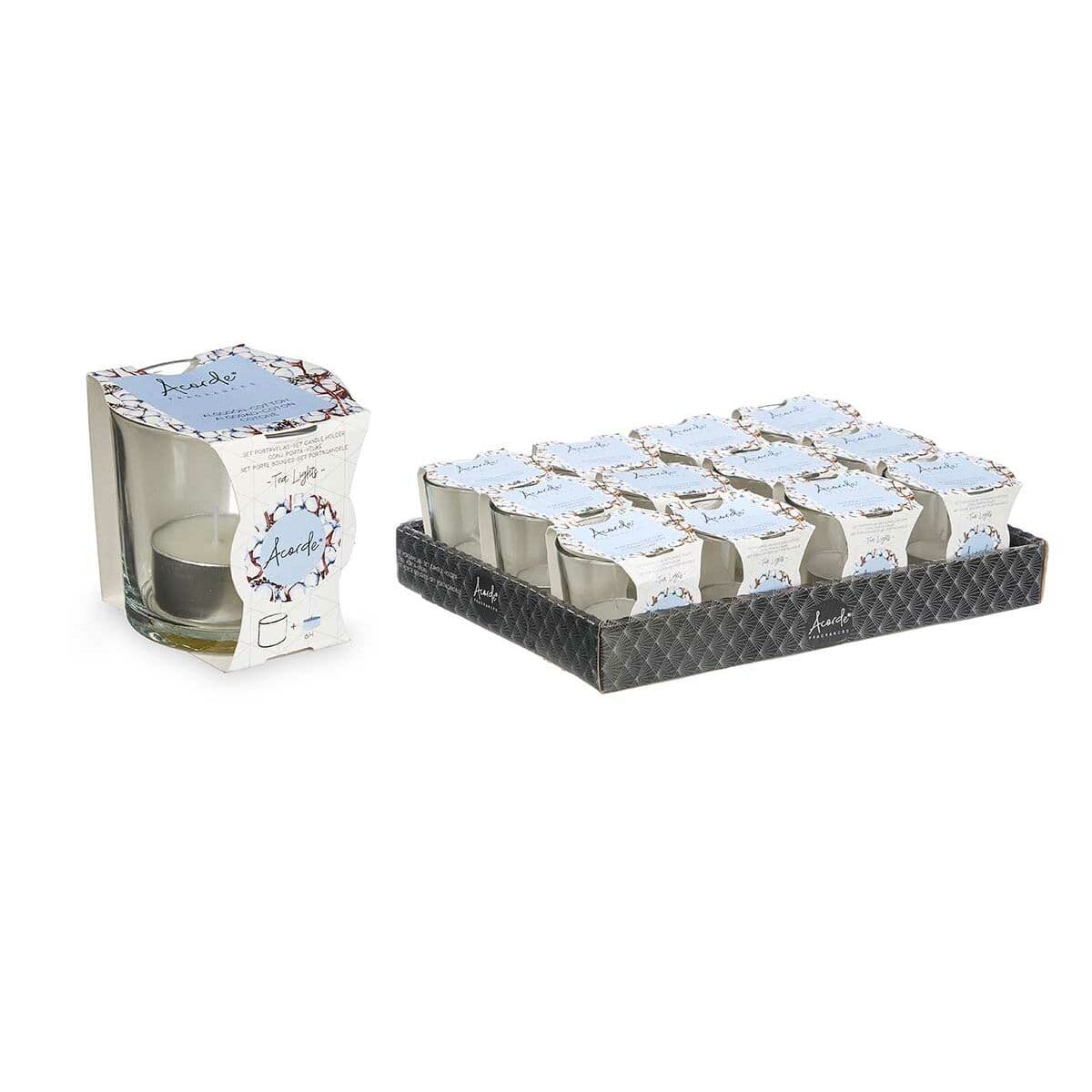 Scented Candle Acorde Cotton Glass (12 Units)