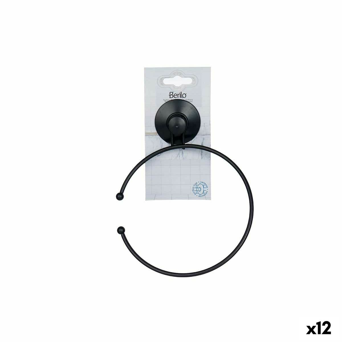 Loop towel rail Berilo Steel ABS 16 x 20 x 4 cm (12 Units)