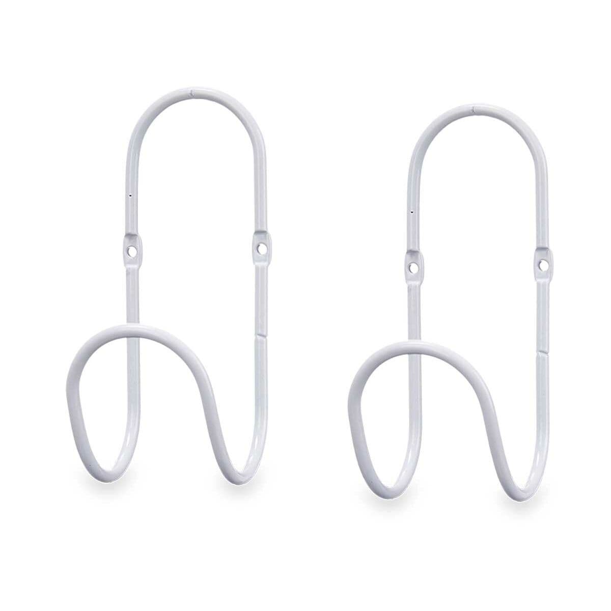 Hangers Gift Decor White Metal Set 2 Pieces (6 Units)