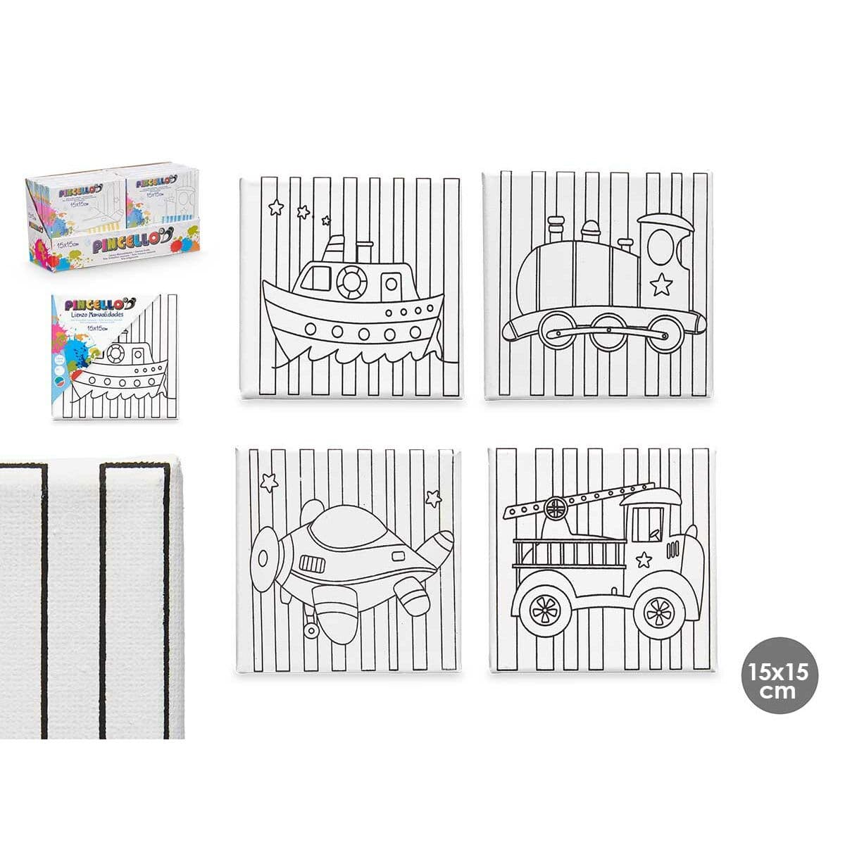 Canvas Pincello Wood Cloth 12 Units