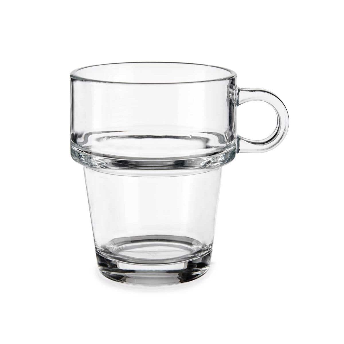 Tea and coffee cup Vivalto Transparent Glass 270 ml (6 Units)
