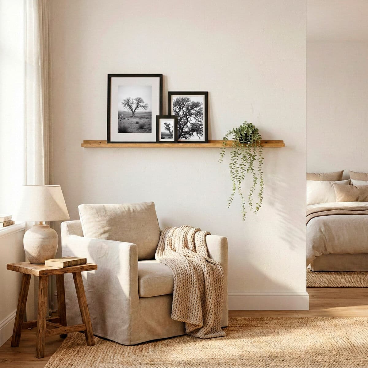 Shelve Max Home MDF Wood 120 X 4 X 10 CM (4 Units)