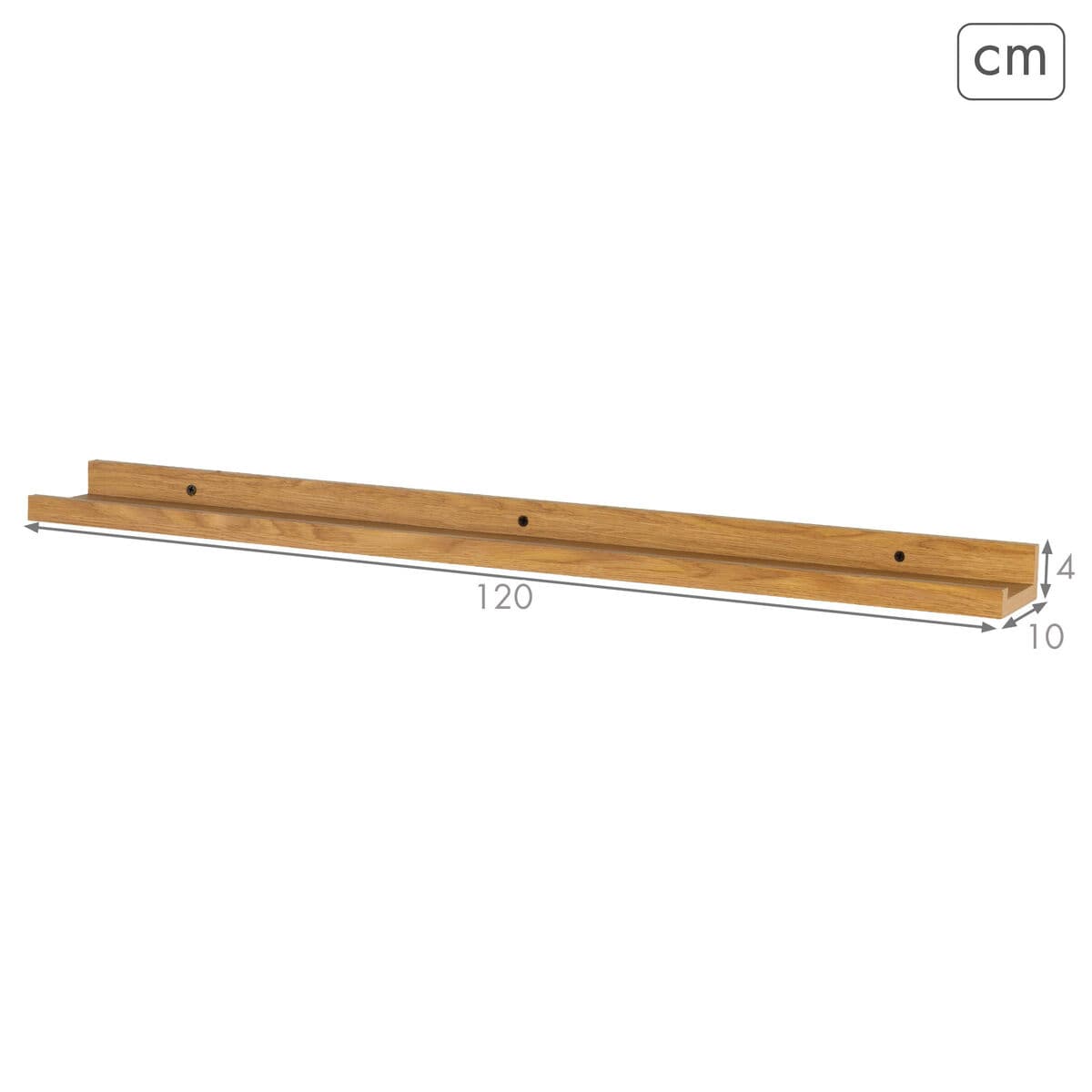 Shelve Max Home MDF Wood 120 X 4 X 10 CM (4 Units)