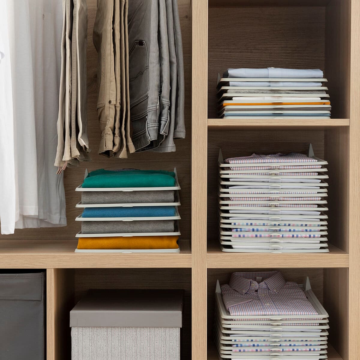 Set of Clothes Organiser Trays Clorack InnovaGoods