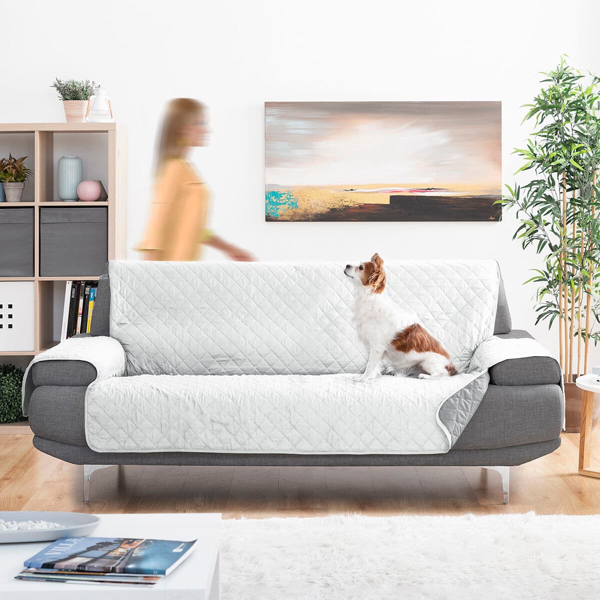 Reversible Protective Cover for 3 seater Sofa SoFree InnovaGoods