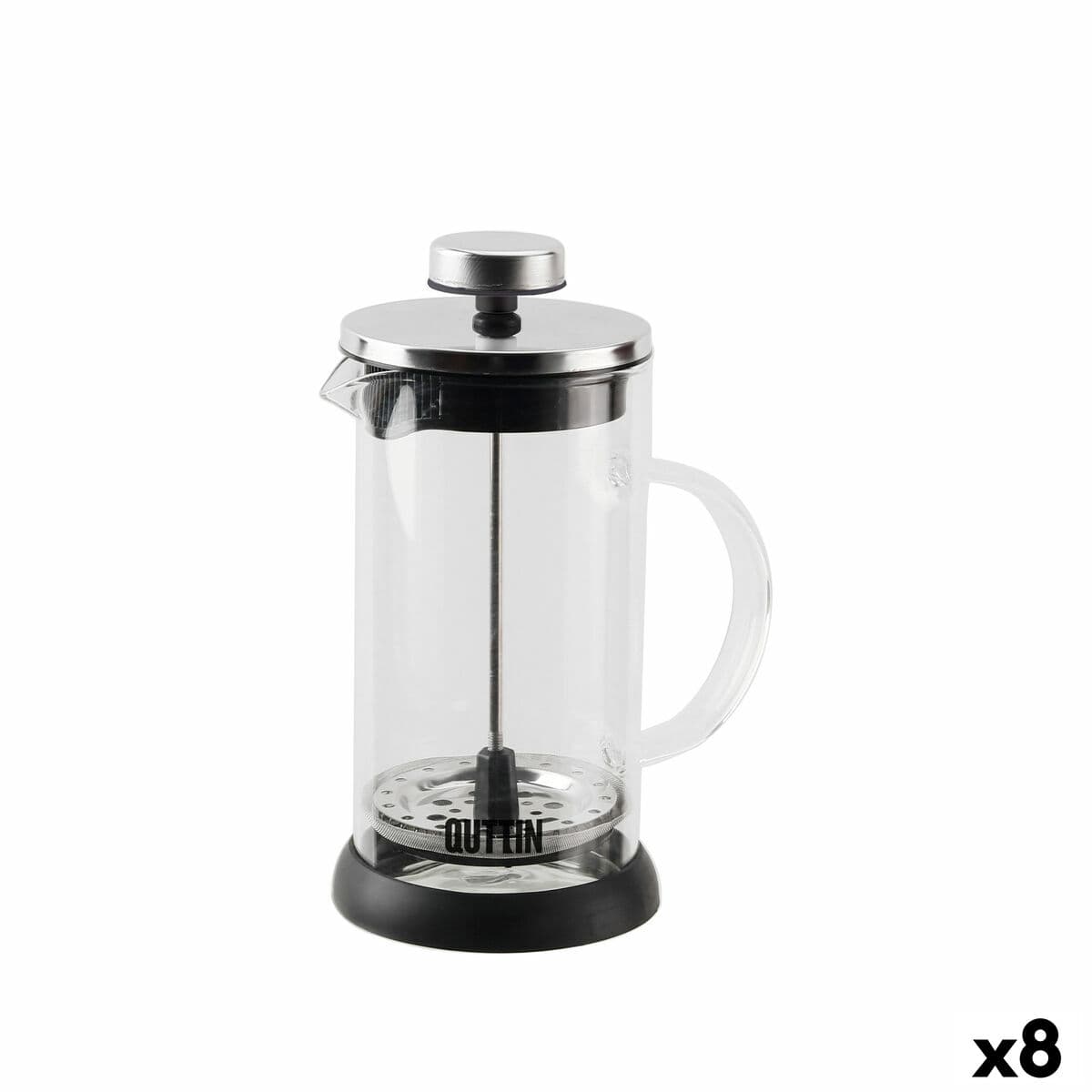 Mug with Infusion Filter Quttin Borosilicate Glass 0,35 L (8 Units)