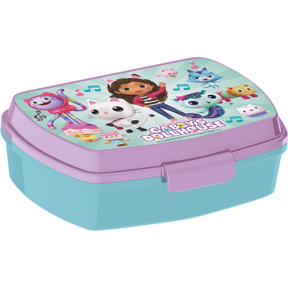 Sandwich Box Gabby's Dollhouse Party Light Pink Rectangular 17 x 5,6 x 13,3 cm