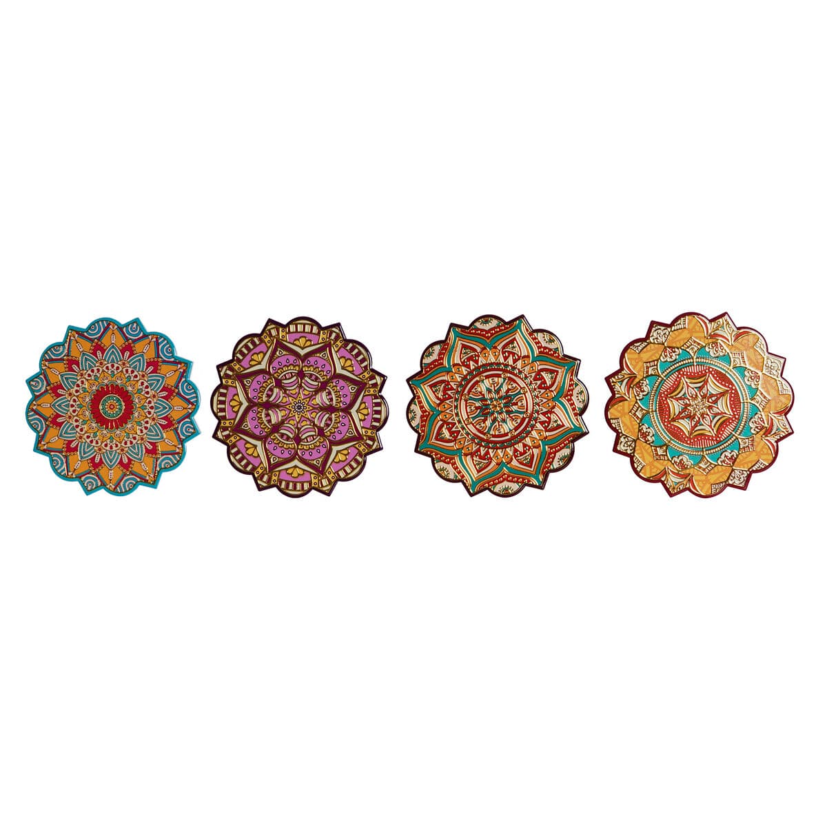Table Mat Home ESPRIT Cork Dolomite 20 x 20 x 1 cm (4 Units)