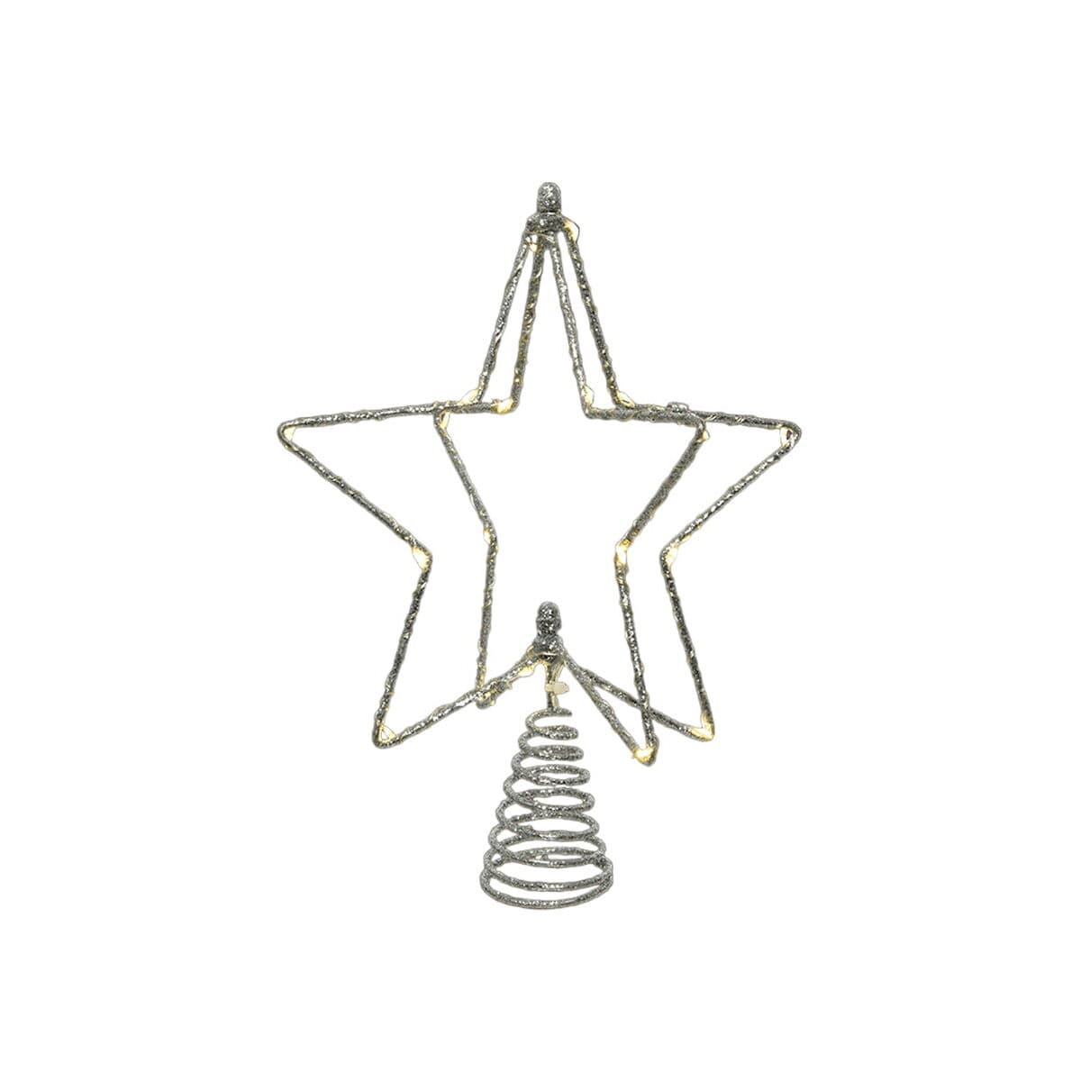 Christmas star Lumineo Silver Cable 20 x 5 x 25 cm MicroLED